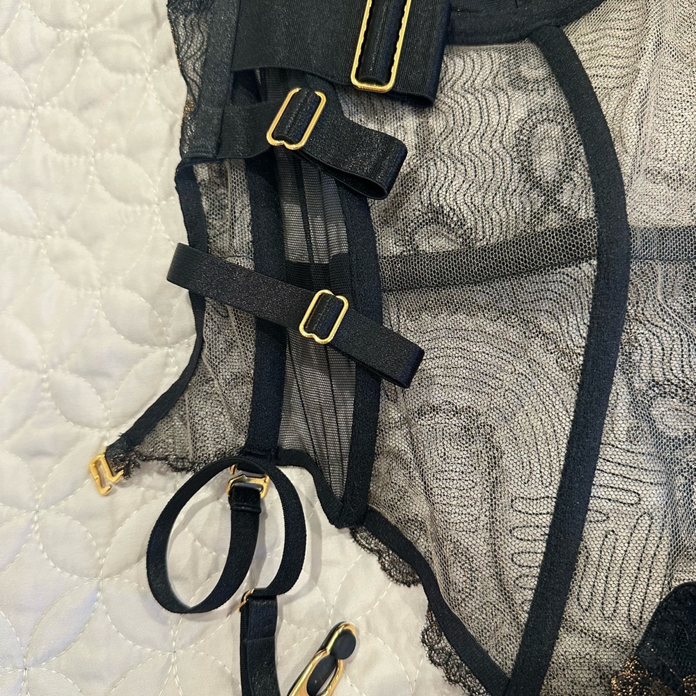 NWT Authentic Bordelle Tierra Body SS25BOD01B, 24k gold plated swan hook. - Picture 6 of 6